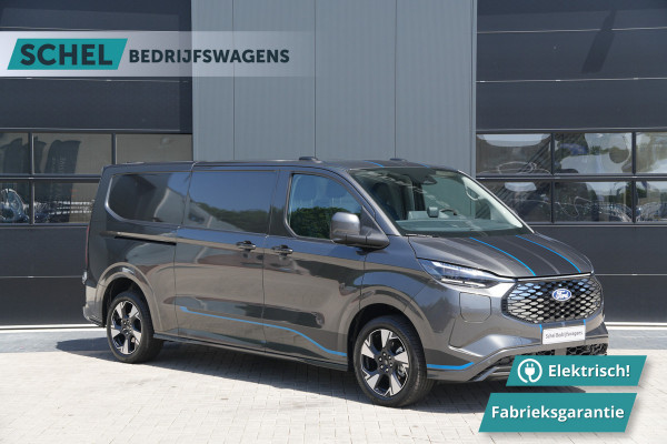 Ford E-Transit Custom 340 L2H1 Sport 71 kWh 218pk - 2x Schuif - ACC - B&O - Navi - Stoel/Stuurverwarming - 360 Camera - Trekhaak - Rijklaar