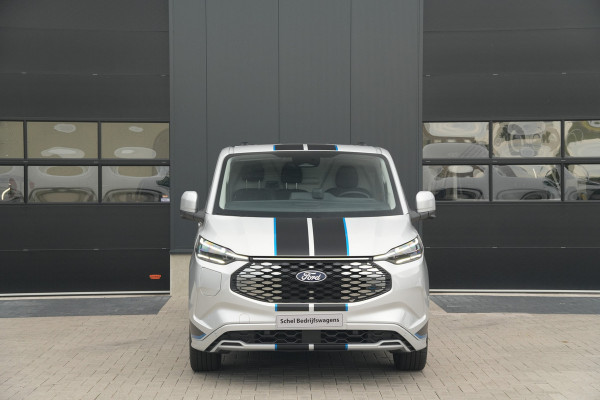 Ford E-Transit Custom 340 L2H1 Sport 71 kWh 218pk - 2x Schuif - ACC - B&O - Navi - Stoel/Stuurverwarming - 360 Camera - Trekhaak - Rijklaar