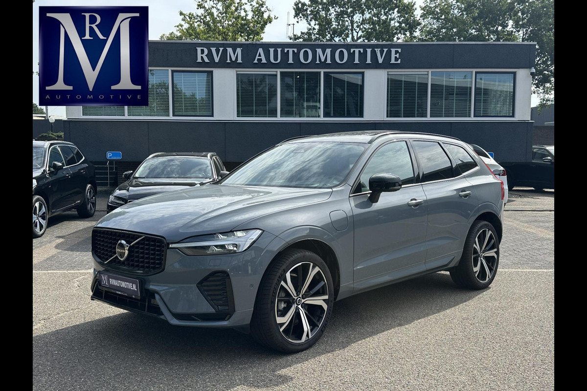 Volvo XC60 2.0 T8 Plug-in hybrid AWD Ultra Dark SOH 100% | 21'' INCH WIELEN | HARMAN KARDON | MEM. SEATS | VOOR & ACHTER STOELEN VERWARMD | STUURWIEL VERWARMD | PANO | KEYLESS | DODE HOEK | RIJKLAAR + 12 MND BOVAG GARANTIE |