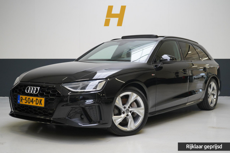 Audi A4 Avant 40 TFSI S edition Competition | Zwart optiek | Panoramadak | Trekhaak | Adaptive | Carplay | Camera | Leder | Sportstoelen