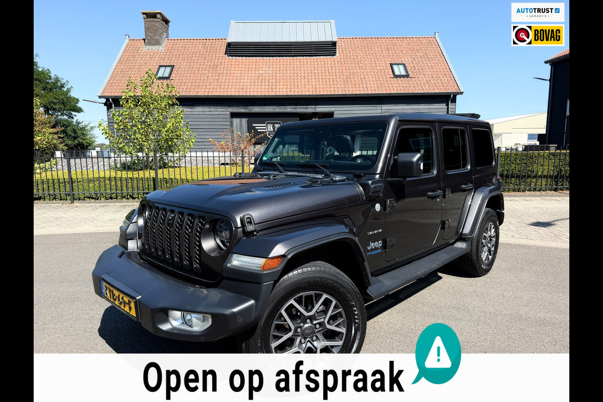 Jeep Wrangler UNLIMITED Jeep Wrangler 380 Unlimited/Sahara 2.0 PHEV Softtop AWD 4x4 Leer Navi Led-Xenon