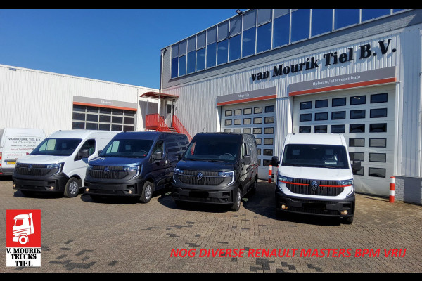 Renault Master BPM VRIJ - L2H2 / L3H2 - VOORRAAD GRIJS - BLAUW - ZWART - WIT - E.V.T. 2x ZIJSCHUIFDEUREN - INFORMEER NAAR DE MOGELIJKHEDEN