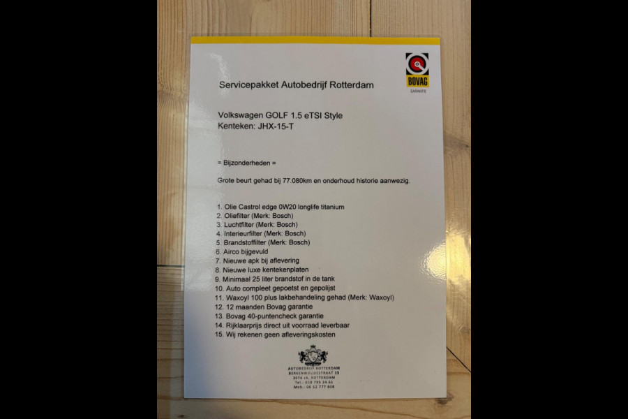 Volkswagen Golf 1.5 eTSI Style AUT LED/LMV17/PDC/NAVI/VIRTU