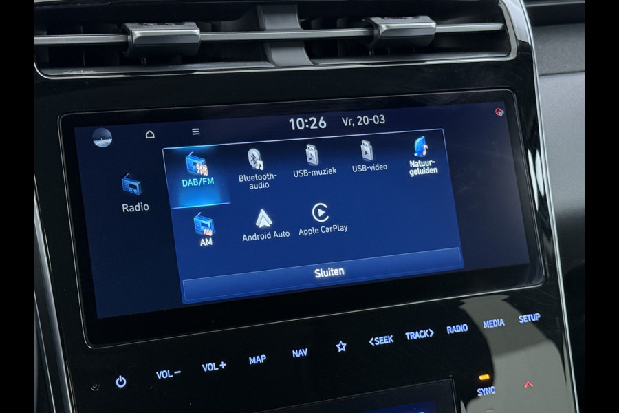Hyundai Tucson 1.6T 265PK PHEV Autom. SOH 100% 4WD Navi Camera Adap.Cruise Apple Carplay Android Pdc ECC Comfort Smart Hybrid Isofix DAB Elek.Achterklep Stoel+Stuurverwarming Led Lmv Keyless Regensensor AWD Origineel Nederlandse Auto Plug In Hybride