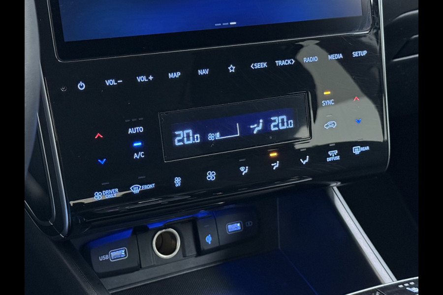 Hyundai Tucson 1.6T 265PK PHEV Autom. SOH 100% 4WD Navi Camera Adap.Cruise Apple Carplay Android Pdc ECC Comfort Smart Hybrid Isofix DAB Elek.Achterklep Stoel+Stuurverwarming Led Lmv Keyless Regensensor AWD Origineel Nederlandse Auto Plug In Hybride