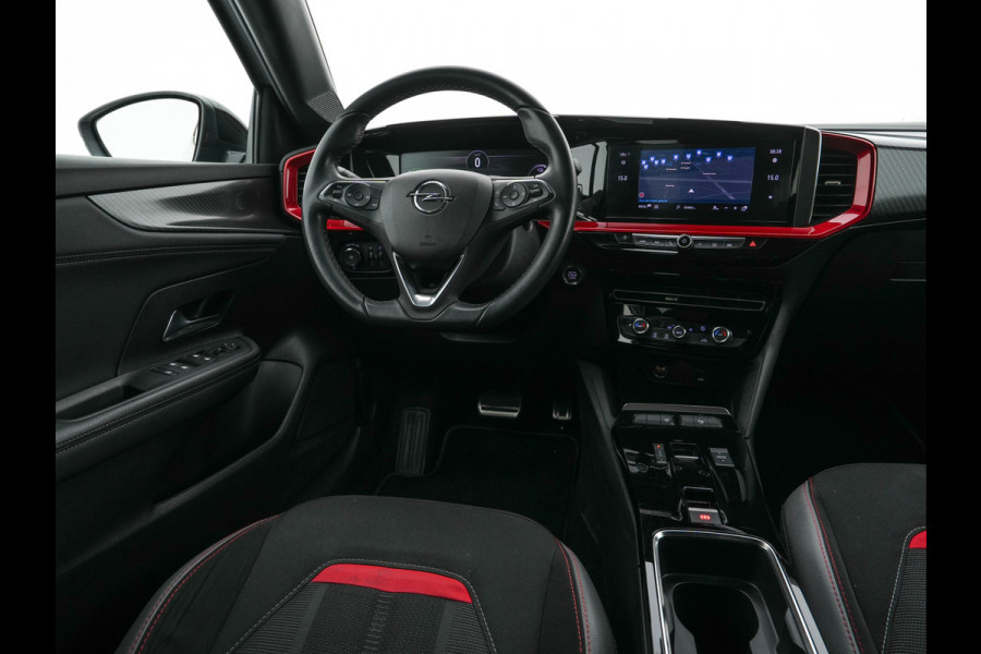 Opel Mokka Electric Level 4 50 kWh [3-Fase-11kW] {SoH-95%} (INCL.BTW) Aut. *HEATPUMP | LEATHER-FABRIC | DIGI-COCKPIT | FULL-LED | CAMERA | COMFORTSEATS | KEYLESS | DAB+ | ECC | CRUISE | 17''ALU*