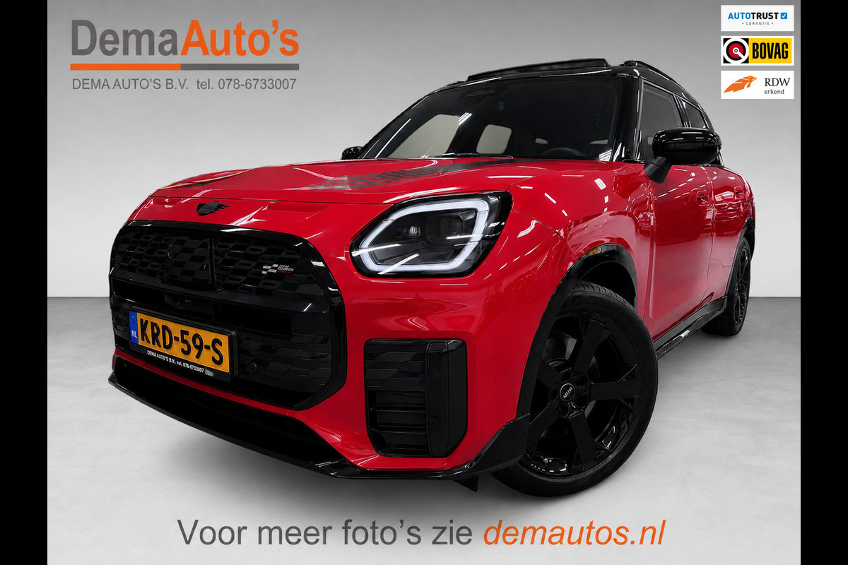 MINI Countryman 1.5 C John Cooper Works XL NW-PRIJS 67DEURO/MASSAGE+M-STOELEN/PANO/LEDER/H-UP/SFEERVERL/360CAM/H-KARDON///