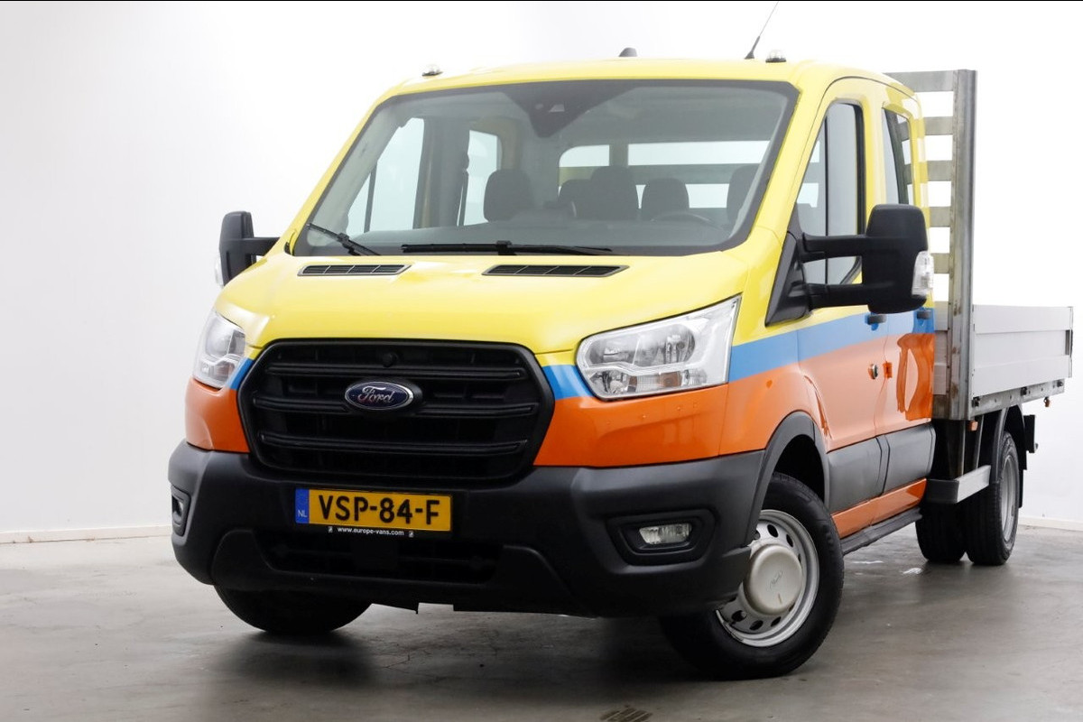 Ford Transit 350 2.0 TDCI 130pk D.C. Trend Open Laadbak Trekhaak 3000kg 08-2022