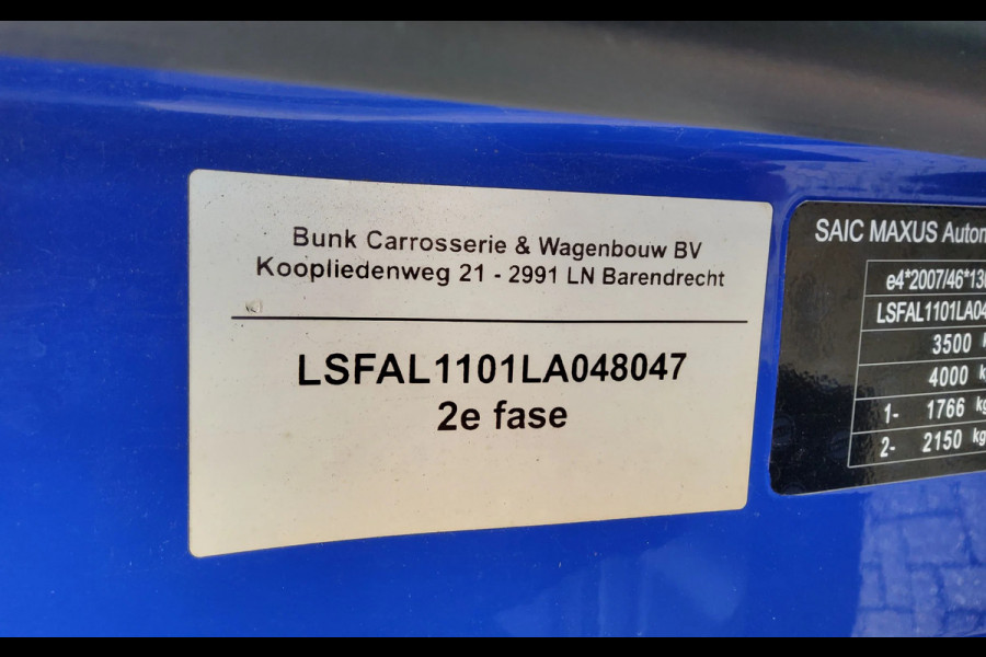 Maxus EV80 SV6C-1 - VJG-88-T - ELECTRIC E-TECH 56 KWH - BAKWAGEN
