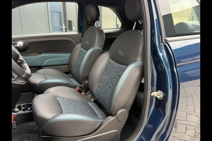 Fiat 500 1.0 Hybrid Launch Edition Elektrische Pano|Carplay|Navi|PDC|Half-leder|Airco