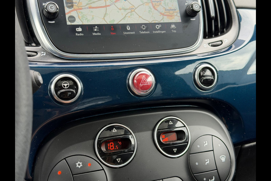Fiat 500 1.0 Hybrid Launch Edition Elektrische Pano|Carplay|Navi|PDC|Half-leder|Airco