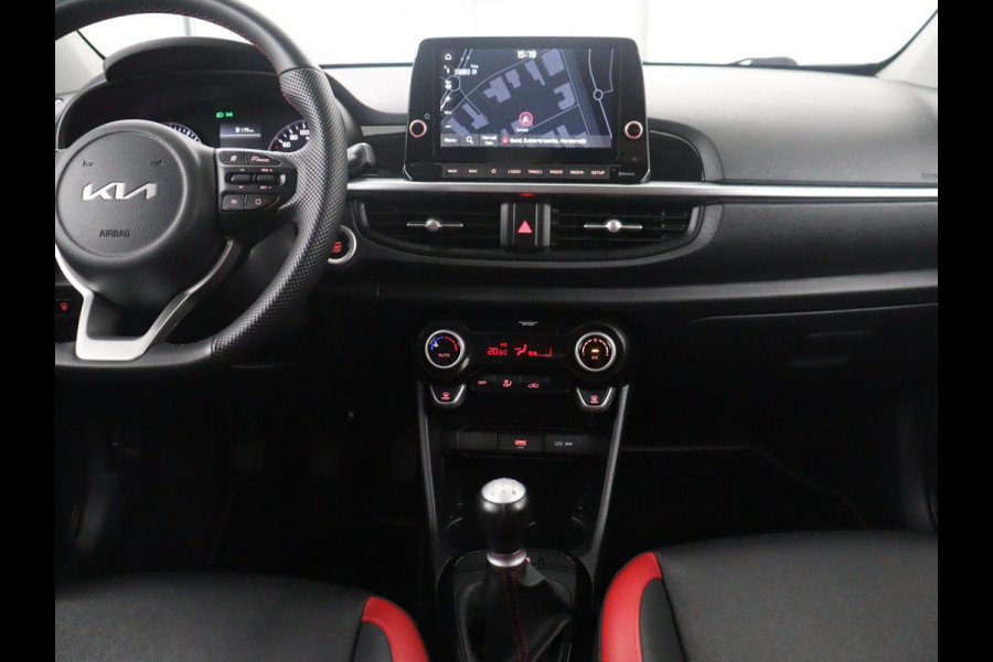 Kia Picanto 1.0 DPi GT-Line | Leder | Camera | Cruise control | Climate control | Navigatie | Carplay | DAB | Full LED |