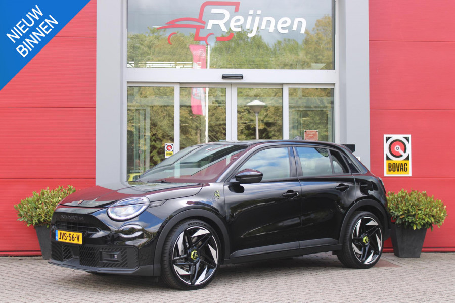 Abarth 600e Abarth Turismo 240PK 54 kWh | "TORSEN" MECHANISCH SPERDIFFERENTIEEL | SABELT SPORT STOELEN | 20" LICHTMETALEN VELGEN ABARTH DESIGN | ABARTH BODYKIT | PARKEERSENSOREN ACHTER | ABARTH REMKLAUWEN | ADAPTIVE CRUISE CONTROL | DRAADLOZE APPLE CARPLAY/ANDROID AUTO | DC SNELLAAD FUNCTIE | KEYLESS START | AUTOMATISCH DIMMENDE BINNENSPIEGEL |