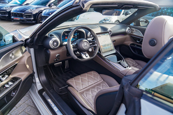 Mercedes-Benz SL-Klasse Roadster AMG 43 | Burmester | Carbon Pakket | Sport uitlaat | Stoelkoeling | Nekverwarming | 360 Cam | HuD