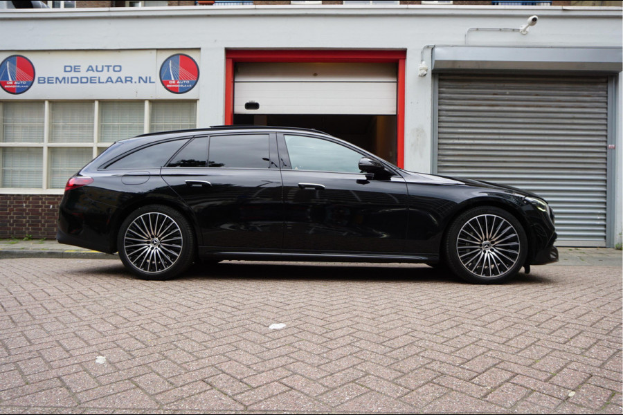 Mercedes-Benz E-Klasse Estate 300 e AMG Line Premium Plus Airmatic | Hyperscreen | Trekhaak | Pano | Adaptive + Lane | Memory Stoelmassage + Koeling + Verwarming | NL auto |