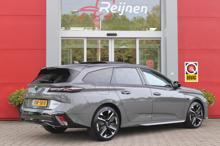 Peugeot 308 SW Peugeot 308 SW 1.2 Hybrid 145PK GT AUTOMAAT | PANORAMA SCHUIF/KANTEL DAK | AFNEEMBARE TREKHAAK | NAVIGATIE | SENSATION PACK: FOCAL HIFI SYSTEM (PREMIUM HIFI SYSTEEM MET 10 SPEAKERS)/DRAADLOZE TELEFOONLADER | 360° VISION & DRIVE ASSIST PLUS PACK: ACHTERUITRIJCAMERA 360° VISIOPARK 3 (4 CAMERA'S)/PARKEERHULP VOOR EN ACHTER/ANTI DIEFSTAL ALARM/PEUGEOT i-COCKPIT MET CONFIGUREERBAAR 3D-INSTRUMENTENPANEEL/CLEAN CABIN | | 18" LICHTMETALEN VELGEN "PORTLAND" | DRAADLOZE APPLE CARPLAY/ANDROID AUTO | KEYLESS ENTRY/START | SFEER VERLICHTING | ZWARTE HEMELBEKLEDING | FULL LED MAT