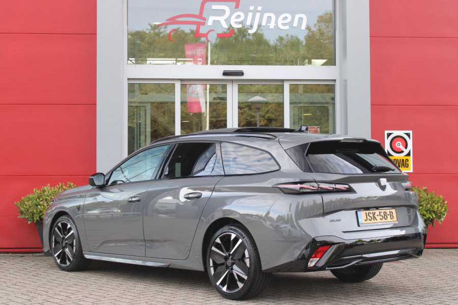 Peugeot 308 SW Peugeot 308 SW 1.2 Hybrid 145PK GT AUTOMAAT | PANORAMA SCHUIF/KANTEL DAK | AFNEEMBARE TREKHAAK | NAVIGATIE | SENSATION PACK: FOCAL HIFI SYSTEM (PREMIUM HIFI SYSTEEM MET 10 SPEAKERS)/DRAADLOZE TELEFOONLADER | 360° VISION & DRIVE ASSIST PLUS PACK: ACHTERUITRIJCAMERA 360° VISIOPARK 3 (4 CAMERA'S)/PARKEERHULP VOOR EN ACHTER/ANTI DIEFSTAL ALARM/PEUGEOT i-COCKPIT MET CONFIGUREERBAAR 3D-INSTRUMENTENPANEEL/CLEAN CABIN | | 18" LICHTMETALEN VELGEN "PORTLAND" | DRAADLOZE APPLE CARPLAY/ANDROID AUTO | KEYLESS ENTRY/START | SFEER VERLICHTING | ZWARTE HEMELBEKLEDING | FULL LED MAT