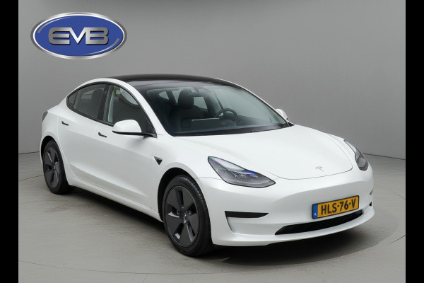 Tesla Model 3 Standard RWD Plus 60 kWh, facelift, parelmoer wit, panoramadak, lederen interieur, 360 camera