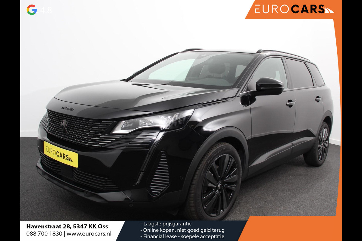 Peugeot 5008 1.2 PureTech GT Black Pack 7persoons Climate control Adaptive cruise control Achteruitrij camera Verwarmde voorstoelen Keyless Navigatie LED Apple Carplay/ Android Auto