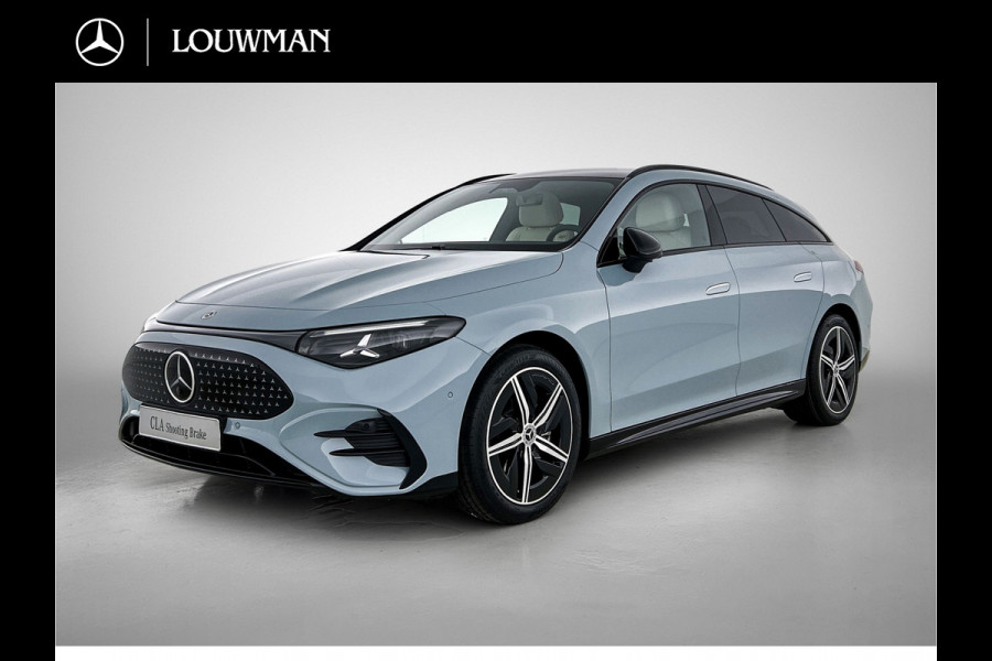 Mercedes-Benz CLA-Klasse Shooting Brake 250+ Business Solution AMG 85 kWh | Nightpakket | Trekhaak | Vast panoramadak | 18 inch vijfspaaks lichtmetalen AMG-velgen | URBAN GUARD | Massagefunctie | Sierdelen in openporig bruin eikenhout |
