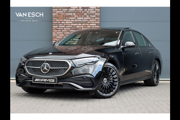 Mercedes-Benz E-Klasse 300 e AMG Line | Hyperscreen | Distronic+ | Massage | Zonnerollo's | Trekhaak | Soft-Close | Vlakkenverwarming | Stoelventilatie | HUD | Digital Light | Surround Camera |