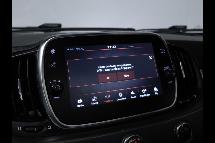 Fiat 500 1.0 Hybrid Sport (SCHUIFDAK,APPLECARPLAY,NAVI,PDC,DIGITAL COCKPIT,CLIMATE,CRUISE,LED,SPORTSTOELEN,LM VELGEN,NETTE STAAT)