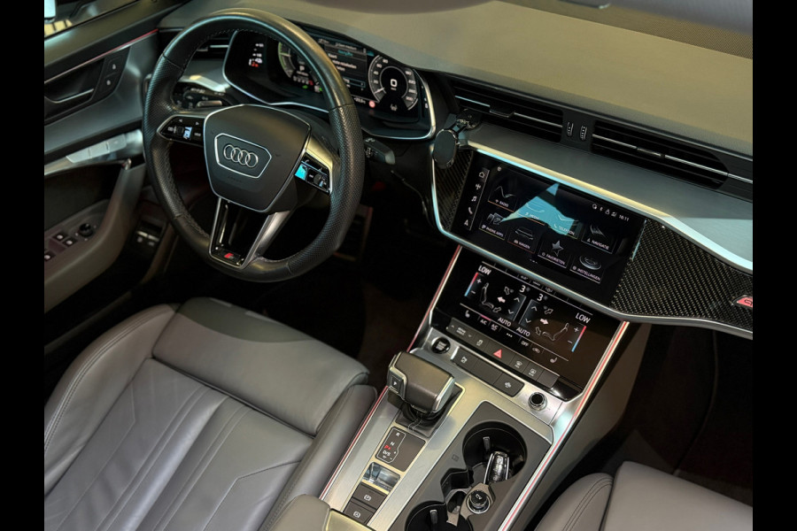 Audi A6 Limousine 55 TFSI e quattro 3X S-LINE|PANO|MATRIX LED|MEMORY|KEYLESS|CARPLAY|SFEERVERLICHTING|NIGHTPAKKET|DEALER ONDERHOUD