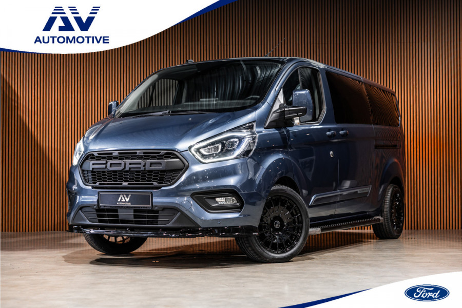 Ford Transit Custom 320 2.0 TDCI L2H1 Platinum Edition DC | Bi-Xenon | Navigatie | CarPlay | Camera | Lederen bekleding | Stoelverwarming | L+R Schuifdeur | DAB | Dubbel cabine | Nieuwe APK | Euro 6