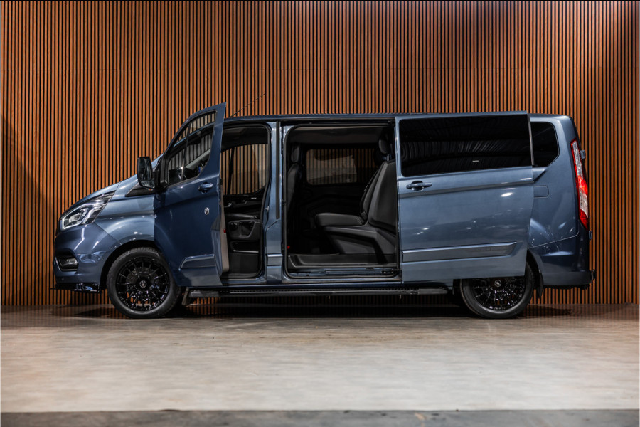 Ford Transit Custom 320 2.0 TDCI L2H1 Platinum Edition DC | Bi-Xenon | Navigatie | CarPlay | Camera | Lederen bekleding | Stoelverwarming | L+R Schuifdeur | DAB | Dubbel cabine | Nieuwe APK | Euro 6