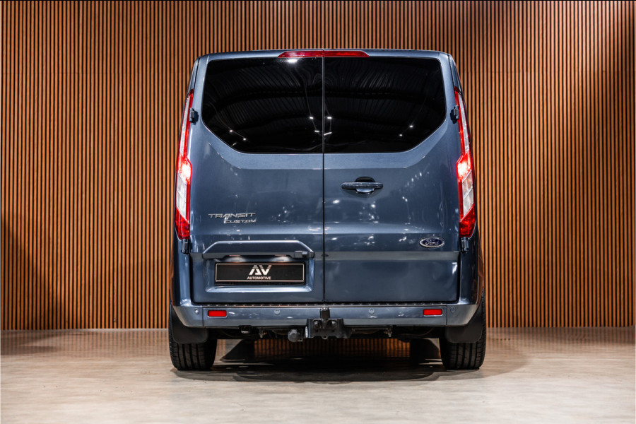 Ford Transit Custom 320 2.0 TDCI L2H1 Platinum Edition DC | Bi-Xenon | Navigatie | CarPlay | Camera | Lederen bekleding | Stoelverwarming | L+R Schuifdeur | DAB | Dubbel cabine | Nieuwe APK | Euro 6