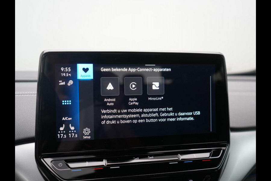 Volkswagen ID.4 Pro 77 kWh 204pk Dealer O.H. | Adaptive Cruise | 360 Camera | Alcantara Sportstoelen & Stuur Verwarmd | Keyless | Blis | Sfeerverlichting | Apple Carplay | Navigatie | DAB | 21"L.M |