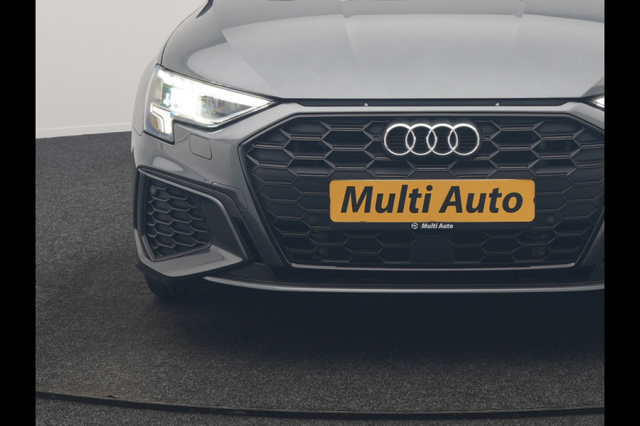 Audi A3 Sportback 45 TFSI e S Line PHEV 245pk Dealer O.H. | Adaptive Cruise | Camera | Sportstoelen Verwarmd | Apple Carplay | Blis | Navigatie | DAB | Virtual | 18" L.M