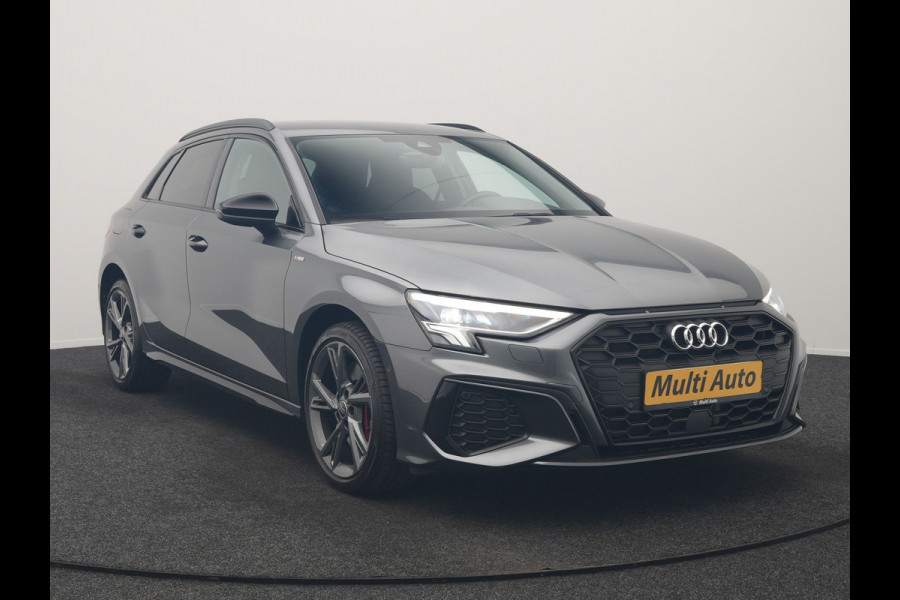 Audi A3 Sportback 45 TFSI e S Line PHEV 245pk Dealer O.H. | Adaptive Cruise | Camera | Sportstoelen Verwarmd | Apple Carplay | Blis | Navigatie | DAB | Virtual | 18" L.M