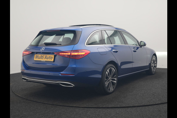 Mercedes-Benz C-Klasse Estate 300 e Avantgarde 313pk Dealer O.H | Trekhaak Af Fabriek | Panodak | Adaptive Cruise | 360 Camera | Digital LED | Head Up | Lederen Sportstoelen Verwarmd | Keyless | Apple Carplay | Virtual | Sfeerverlichting | Navigatie | DAB