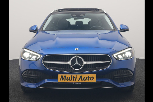 Mercedes-Benz C-Klasse Estate 300 e Avantgarde 313pk Dealer O.H | Trekhaak Af Fabriek | Panodak | Adaptive Cruise | 360 Camera | Digital LED | Head Up | Lederen Sportstoelen Verwarmd | Keyless | Apple Carplay | Virtual | Sfeerverlichting | Navigatie | DAB