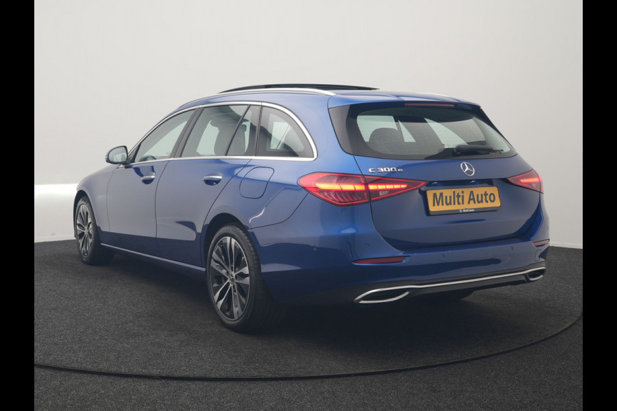 Mercedes-Benz C-Klasse Estate 300 e Avantgarde 313pk Dealer O.H | Trekhaak Af Fabriek | Panodak | Adaptive Cruise | 360 Camera | Digital LED | Head Up | Lederen Sportstoelen Verwarmd | Keyless | Apple Carplay | Virtual | Sfeerverlichting | Navigatie | DAB