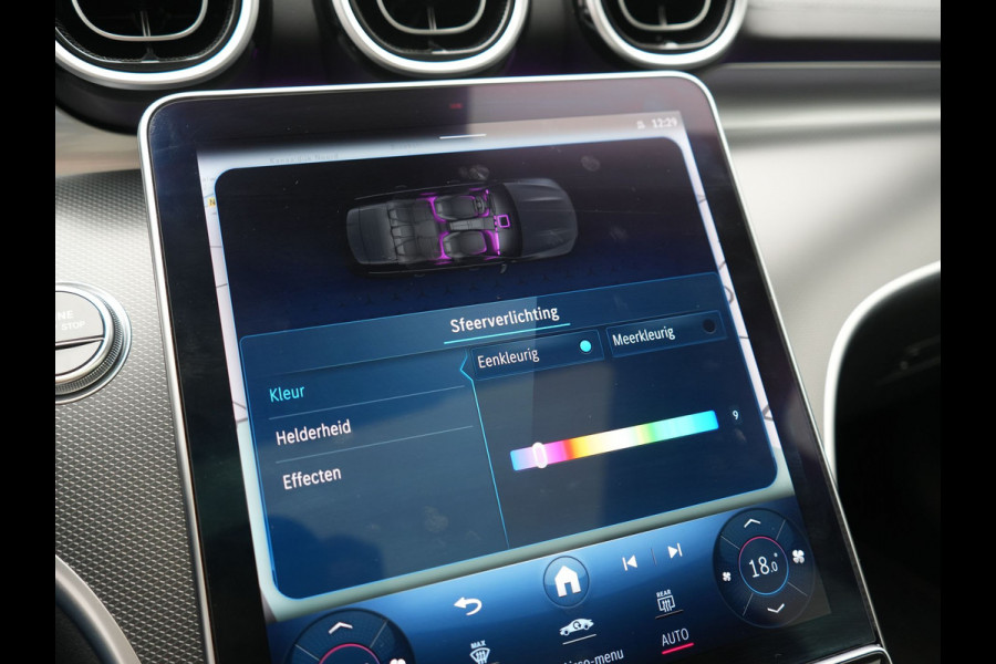 Mercedes-Benz C-Klasse Estate 300 e Avantgarde 313pk Dealer O.H | Trekhaak Af Fabriek | Panodak | Adaptive Cruise | 360 Camera | Digital LED | Head Up | Lederen Sportstoelen Verwarmd | Keyless | Apple Carplay | Virtual | Sfeerverlichting | Navigatie | DAB