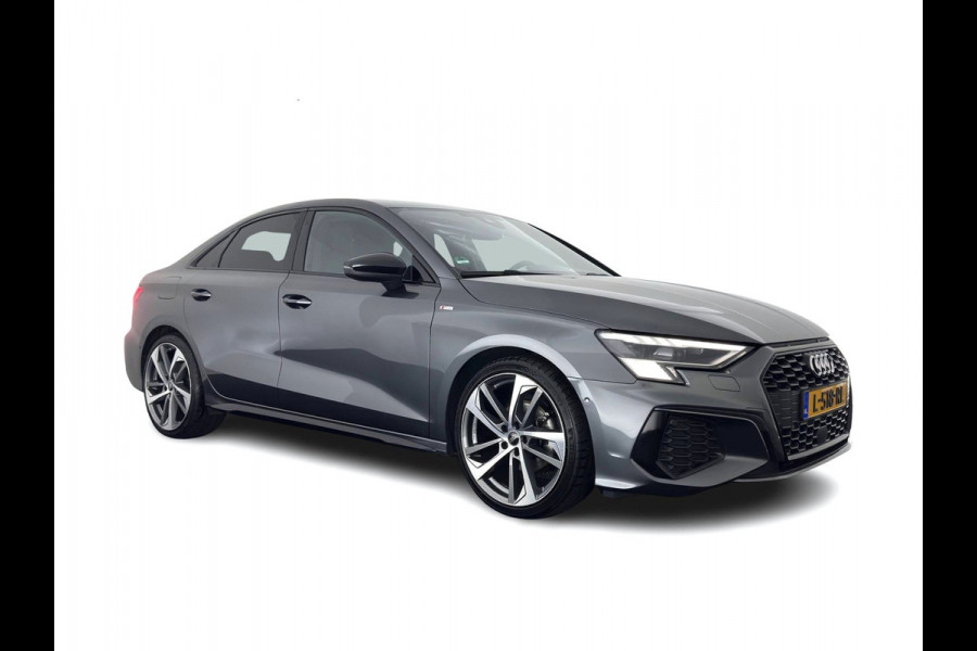 Audi A3 Limousine 30 TFSI S edition S-Line MHEV (INCL-BTW) Aut. *LEATHER | MATRIX-LED | HEATED-SPORTSEATS | ADAPTIVE-CRUISE | CAMERA | DIGI-COCKPIT | NAVI-FULLMAP | PRIVACY-GLASS | AMBIENT-LIGHT | SHIFT-PADDLES | ECC | PDC | 18''ALU*