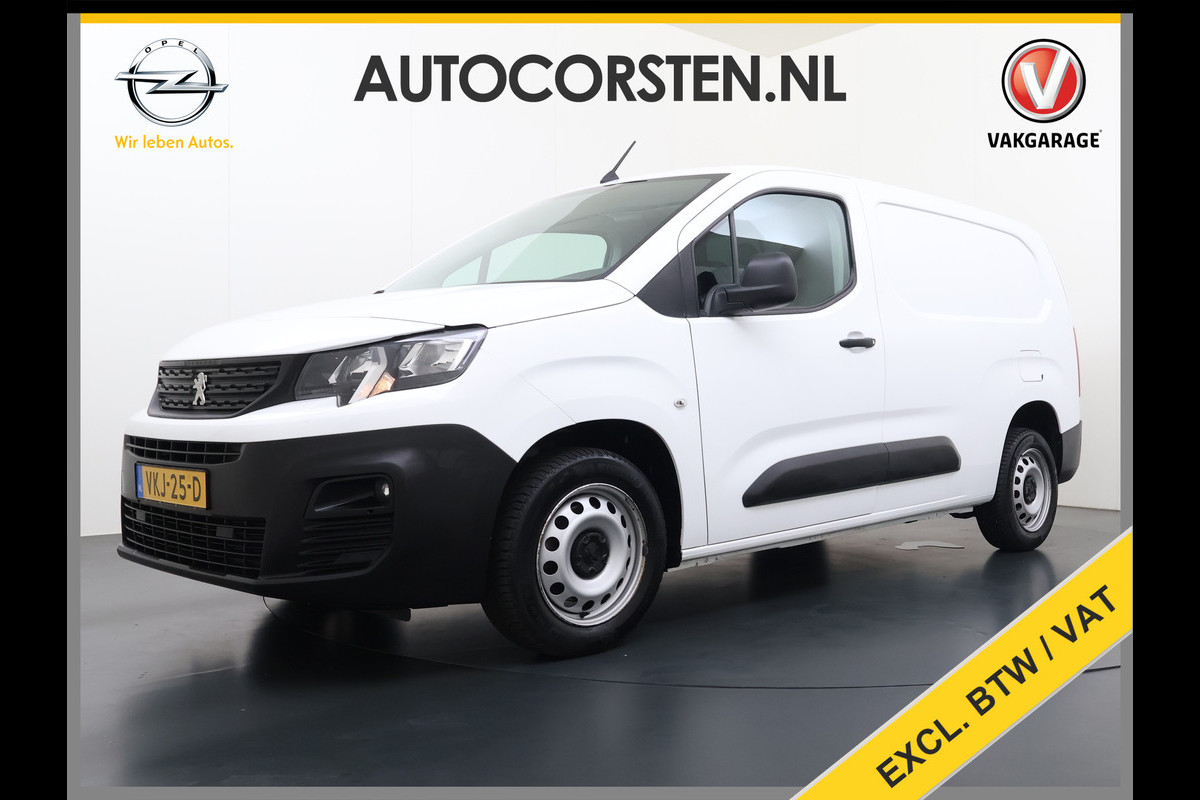 Peugeot Partner 1.5HDI 102PK Lang L2 Navi Airco Apple Carplay Android Auto Cruise Control Pdc Premium Bluetooth DAB Tussenwand Schuifdeur Achterdeuren Euro 6 1e Eigenaar Dealeronderhouden Origineel Nederlandse Auto