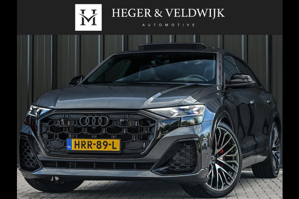 Audi Q8 60 TFSI e quattro Pro Line S Competition | Panoramadak | Stoelmassage + Ventilatie | 360 Camera | B&O | Adaptive Cruise | Luchtvering | Ambiance Interieur | Stoelverwarming V+A | Memory Seat | Trekhaak |