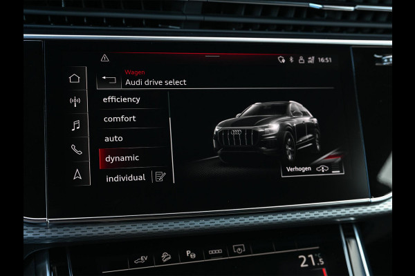 Audi Q8 60 TFSI e quattro Pro Line S Competition | Panoramadak | Stoelmassage + Ventilatie | 360 Camera | B&O | Adaptive Cruise | Luchtvering | Ambiance Interieur | Stoelverwarming V+A | Memory Seat | Trekhaak |