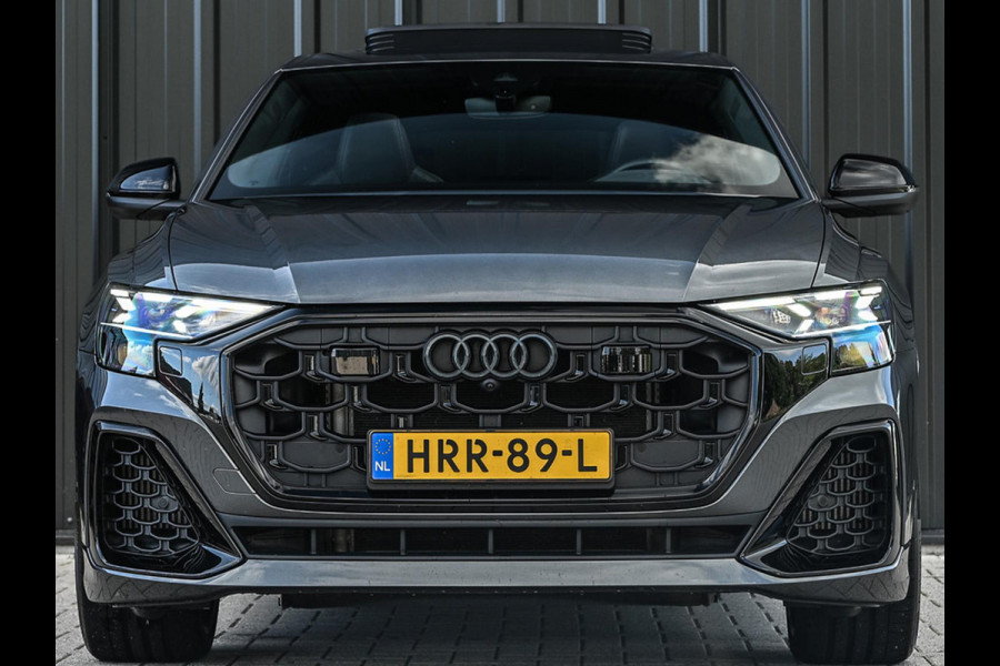 Audi Q8 60 TFSI e quattro Pro Line S Competition | Panoramadak | Stoelmassage + Ventilatie | 360 Camera | B&O | Adaptive Cruise | Luchtvering | Ambiance Interieur | Stoelverwarming V+A | Memory Seat | Trekhaak |