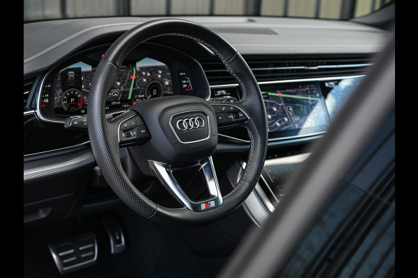 Audi Q8 60 TFSI e quattro Pro Line S Competition | Panoramadak | Stoelmassage + Ventilatie | 360 Camera | B&O | Adaptive Cruise | Luchtvering | Ambiance Interieur | Stoelverwarming V+A | Memory Seat | Trekhaak |