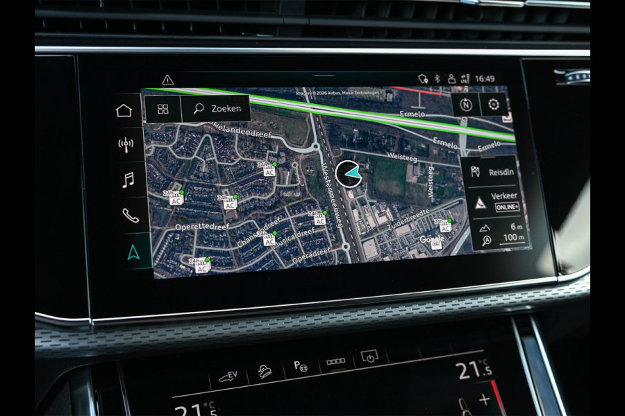 Audi Q8 60 TFSI e quattro Pro Line S Competition | Panoramadak | Stoelmassage + Ventilatie | 360 Camera | B&O | Adaptive Cruise | Luchtvering | Ambiance Interieur | Stoelverwarming V+A | Memory Seat | Trekhaak |