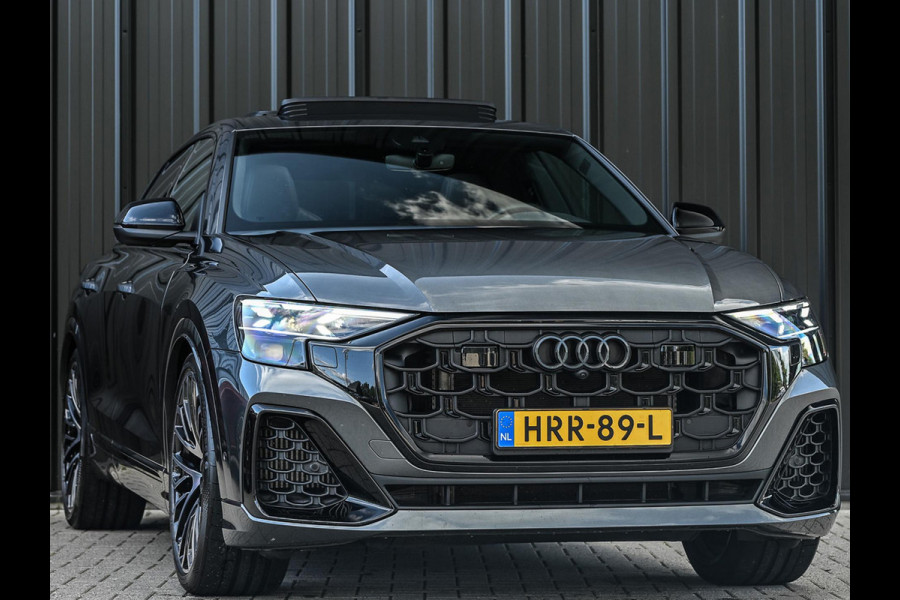 Audi Q8 60 TFSI e quattro Pro Line S Competition | Panoramadak | Stoelmassage + Ventilatie | 360 Camera | B&O | Adaptive Cruise | Luchtvering | Ambiance Interieur | Stoelverwarming V+A | Memory Seat | Trekhaak |