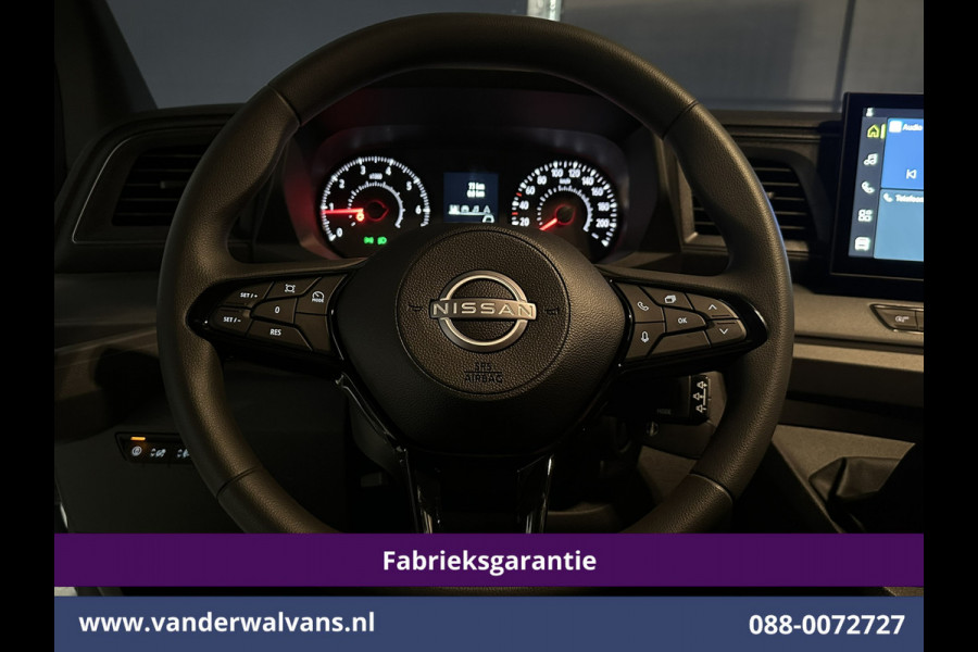 Nissan Interstar 2.3 dCi 131pk L2H2 Fabrieksgarantie Euro6 Airco | LED | Apple Carplay | Cruisecontrol | Android Auto Parkeersensoren, Bijrijdersbank, 2500kg trekvermogen