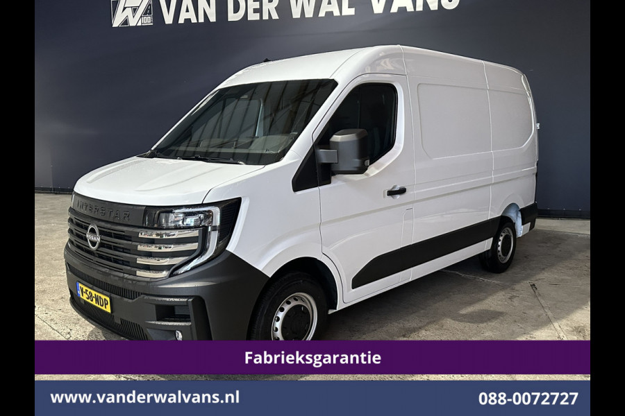 Nissan Interstar 2.3 dCi 131pk L2H2 Fabrieksgarantie Euro6 Airco | LED | Apple Carplay | Cruisecontrol | Android Auto Parkeersensoren, Bijrijdersbank, 2500kg trekvermogen