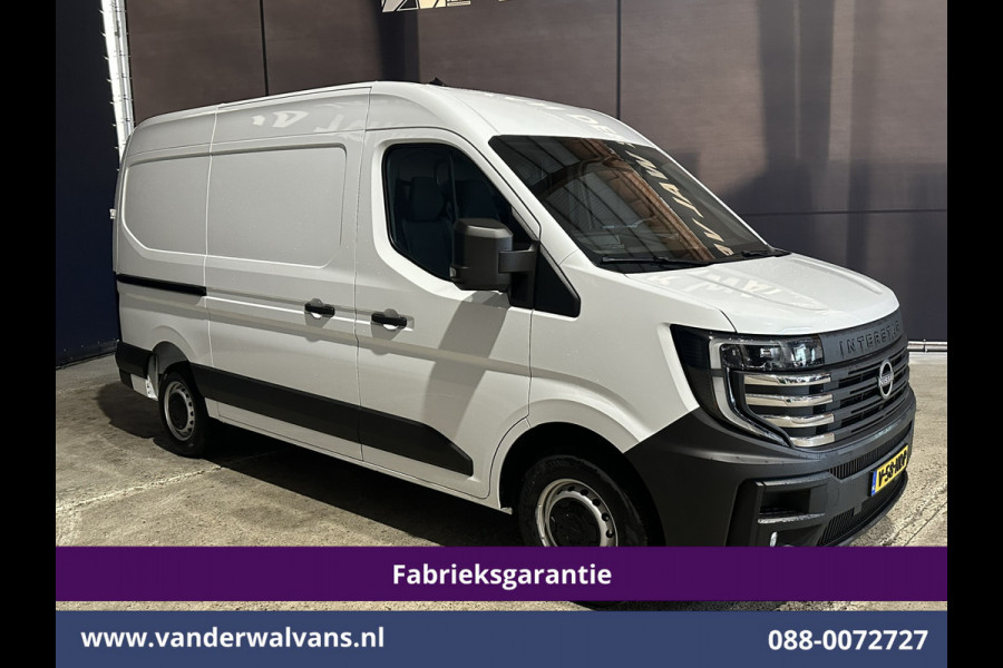 Nissan Interstar 2.3 dCi 131pk L2H2 Fabrieksgarantie Euro6 Airco | LED | Apple Carplay | Cruisecontrol | Android Auto Parkeersensoren, Bijrijdersbank, 2500kg trekvermogen