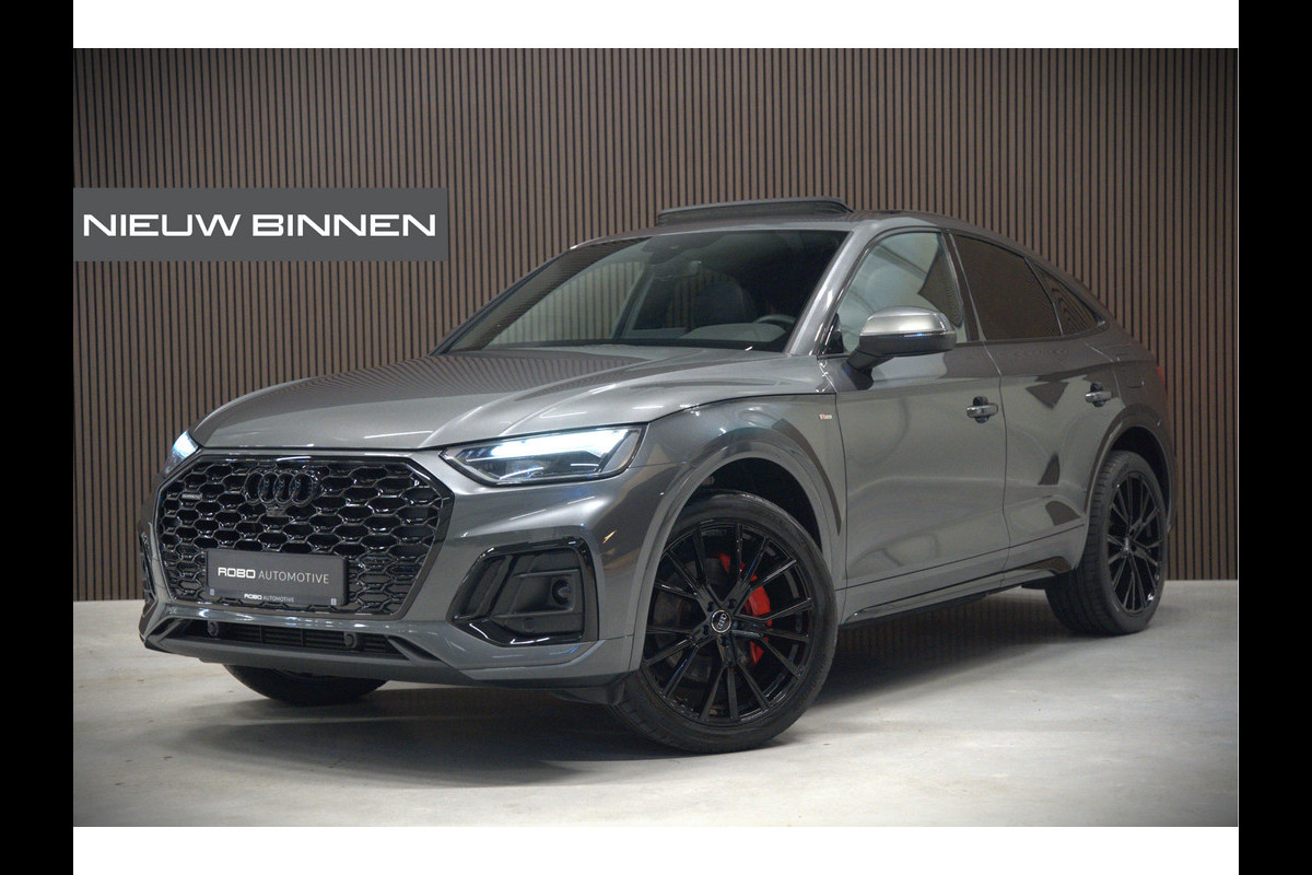 Audi Q5 Sportback 50 TFSI e S edition Competition S-Line | Panoramadak | Stoelverwarming | Camera | Elektrische Stoelen | Keyless | Navigatie | Trekhaak | Cruise Control | Ambiance Verlichting | Parkeersensoren