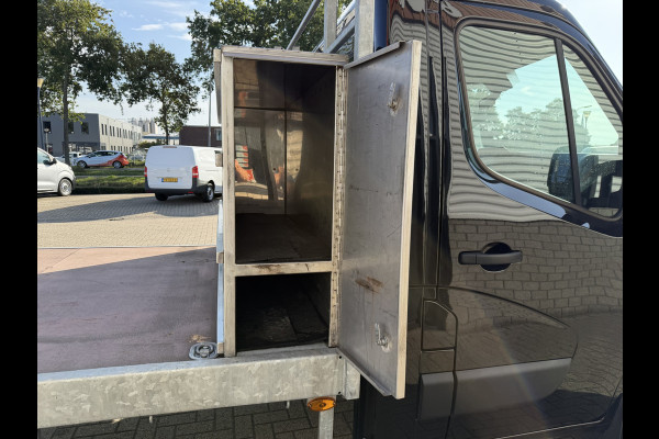 Renault Master T35 2.3 dCi 165pk L3 Energy EURO VI / vaste prijs rijklaar € 21.950 ex / lease vanaf € 358 / airco / cruise / navi / zwart metallic / pickup / plateau 375cm L x 210 cm B / euro 6